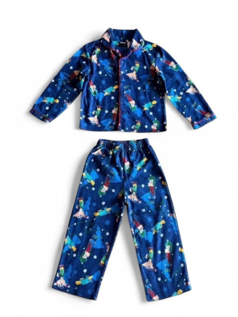Disney Phineas and Ferb Perry Platypus Fleece Pajamas Boys 4/5